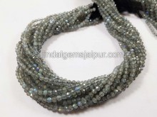 Labradorite Micro Cut Round Beads
